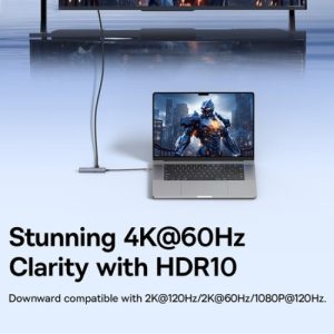 Alternative view of Baseus BS-OH166 UltraJoy Series 6 in 1 USB-C HUB AIR (HDMI4K@60Hz)