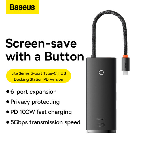 Baseus Hub Lite Series 6 Port Type-C