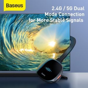 Alternative view of Baseus Meteorite Shimmer wireless display adapter WiFi – HDMI black (CATPQ-A01)