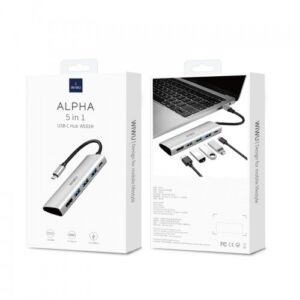 Alternative view of WiWu Alpha A531h 5 in 1 USB Type-C Hub