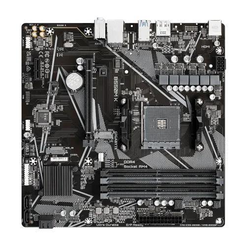 Gigabyte B550M K AMD AM4 Micro ATX Motherboard - Image 3
