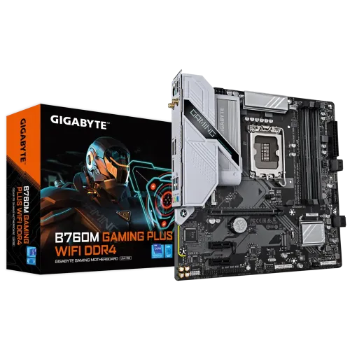 GIGABYTE B760M GAMING PLUS WIFI DDR4 Micro ATX Motherboard