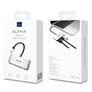 Alternative view of WiWu Alpha C2H 3 in 1 USB Type-C Hub