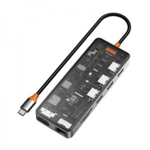 WIWU Cyber CB011 TRANSPARENT 11 IN 1 USB-C HUB