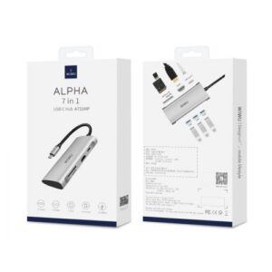 Alternative view of WiWU Alpha A731HP 7 in 1 USB Type C Hub