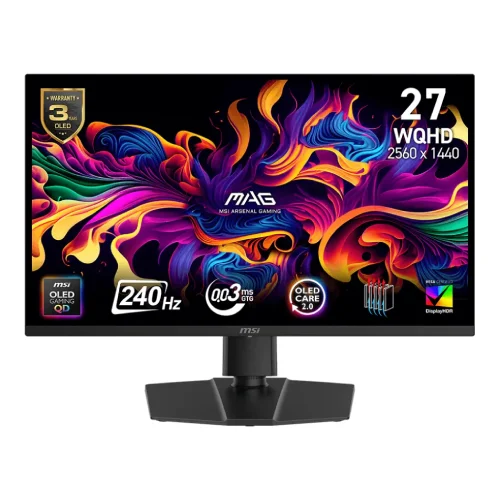 MSI MAG 273QP QD-OLED X24 26.5" 2K WQHD 240Hz Gaming Monitor